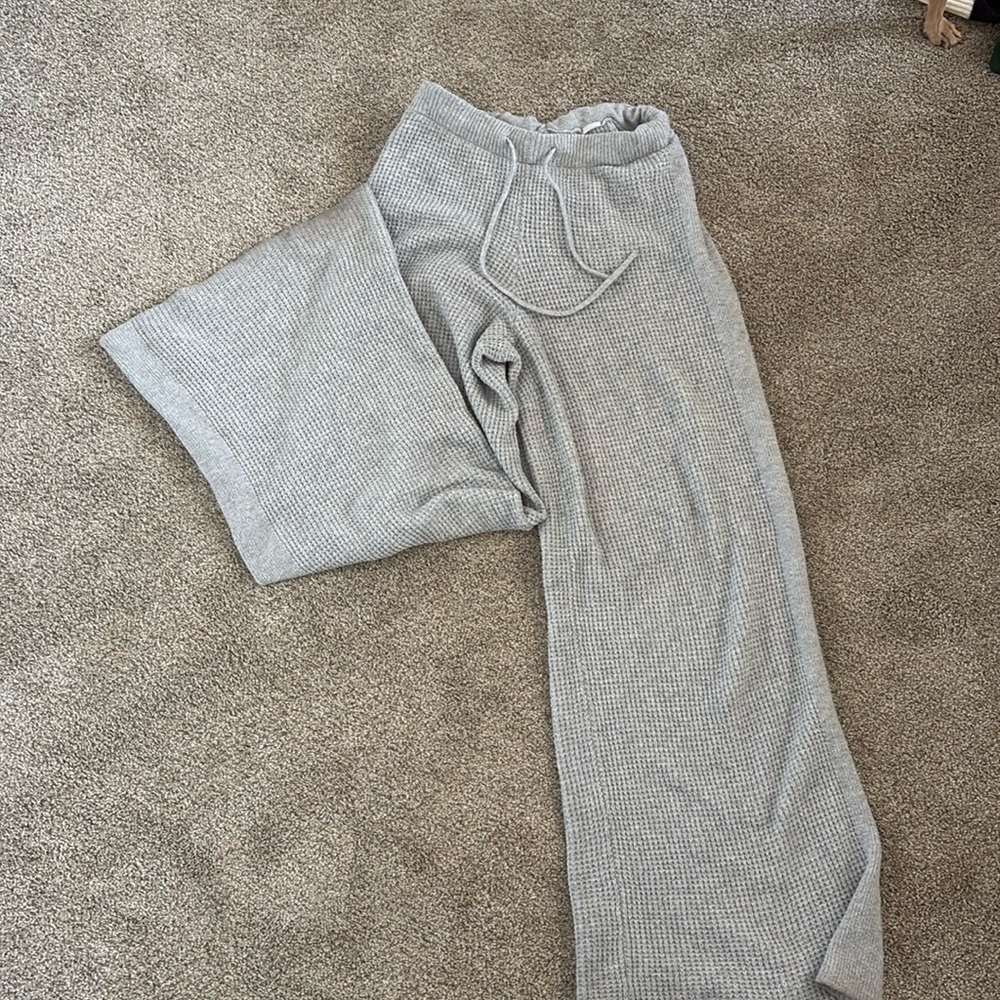 Grey knit aerie sweatpants